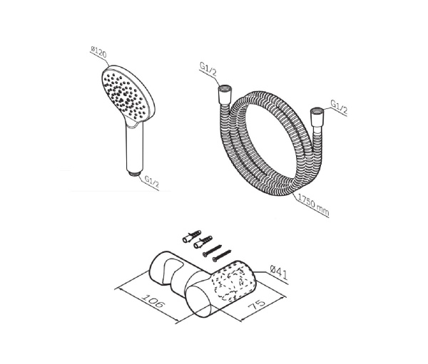 Душевой набор Am.Pm X-Joy F0118000