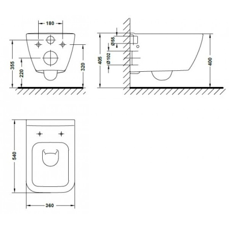 Унитаз подвесной GALA Emma 30172 (73084)