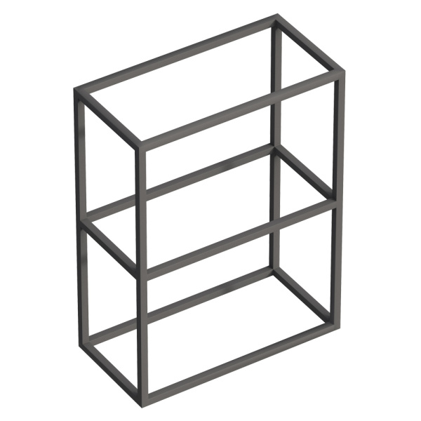 Металлическая двухъярусная сварная подвесная полка CEZARES CADRO-60/30/80-2C-SO-MET-ST