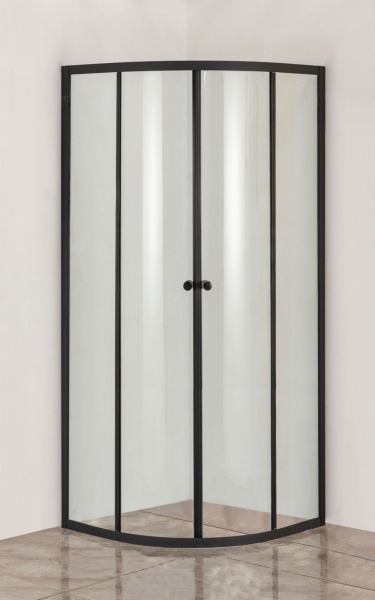 Душевой уголок без поддона (88х88) Orange E01-090TB/G матовый черый