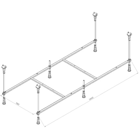 Каркас для ванны AM.PM X-Joy 170x70 W94A-170-070W-R