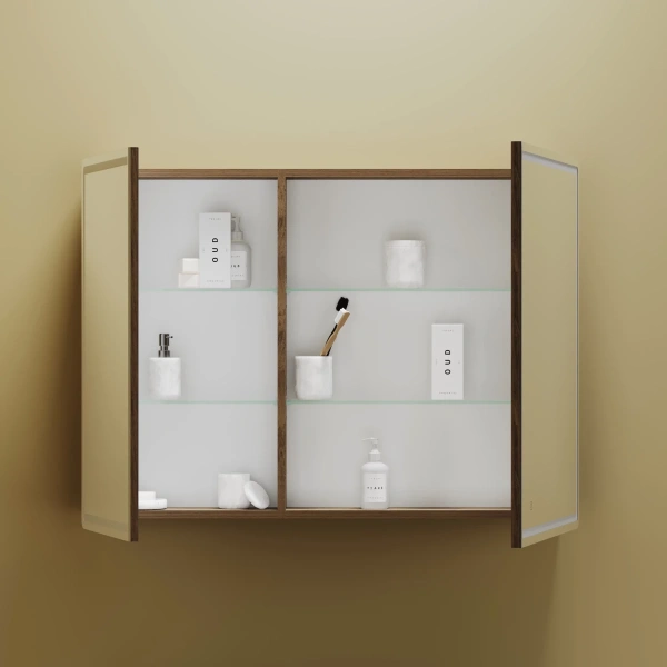 Зеркало-шкаф с подсветкой (99х74) Sancos Mirror MI100ECH