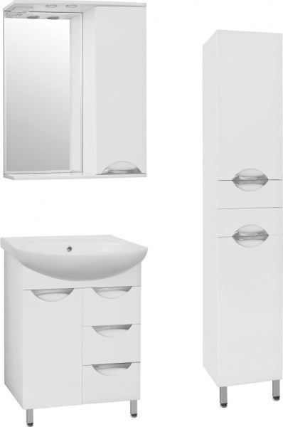 Зеркало-шкаф Style Line Жасмин 65 (65x83) ЛС-00000041 белый