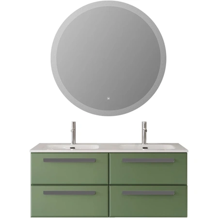 Тумба под раковину Cezares ECO-CER-N-1200-4C-SO-2-PS-P фисташковый матовый без ручек