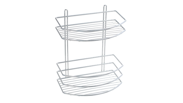 Полка овальная двойная Fixsen хром FX-720-2