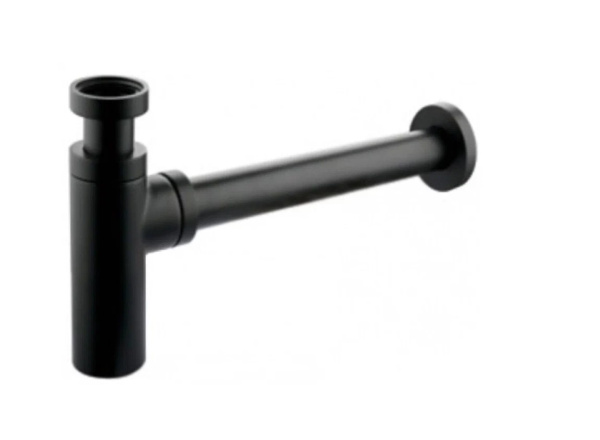 Сифон KAISER для раковины б/вып. Черный (958L-Bl)