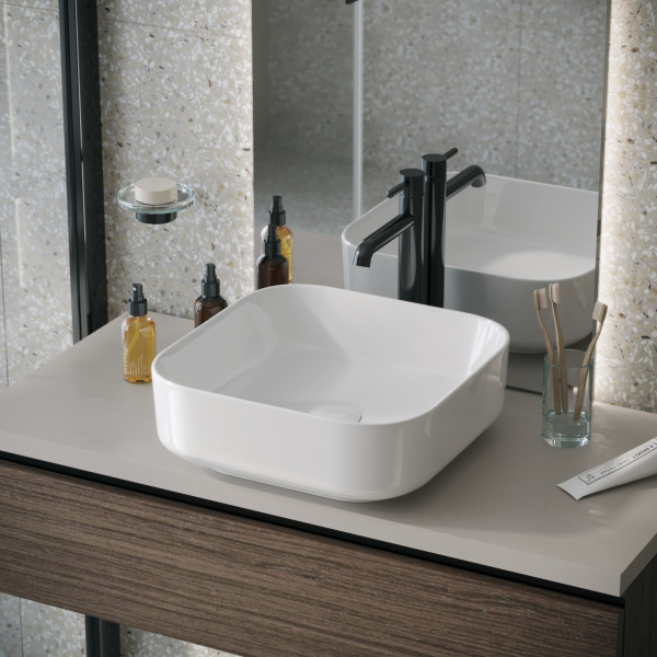 Раковина накладная (38х38) Grossman Falcon GR-3055, белый