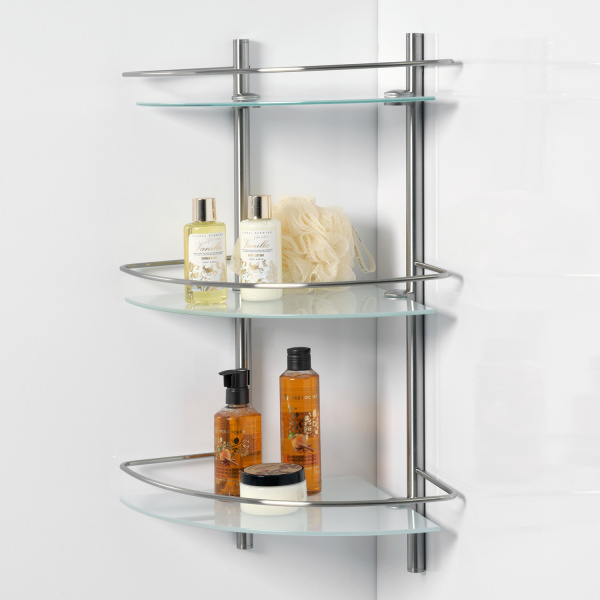 Полка стеклянная тройная  WasserKRAFT K-3733