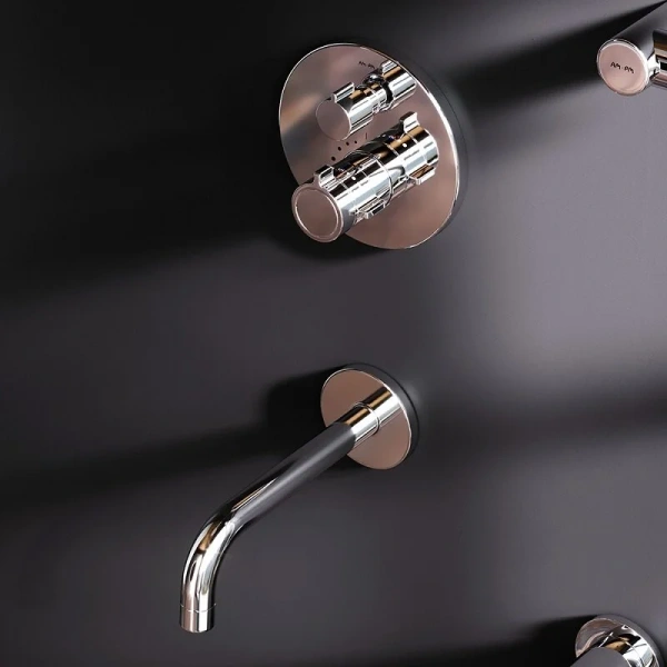 Душевой комплект термостатический с изливом Am.Pm X-Joy FT85A3RH30 хром