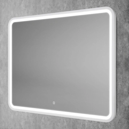 Зеркало с подсветкой Art&Max GENOVA AM-Gen-1000-800-DS-F-White сенсорным выключателем