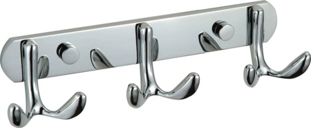 Планка с крючками 3 крючка Savol S-002253 в упаковке 2 шт