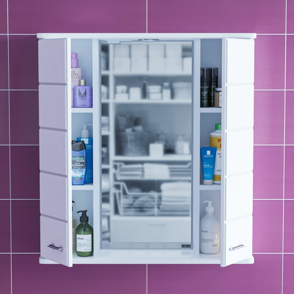 Зеркальный шкаф (75х76)  СаНта Омега 75 107005