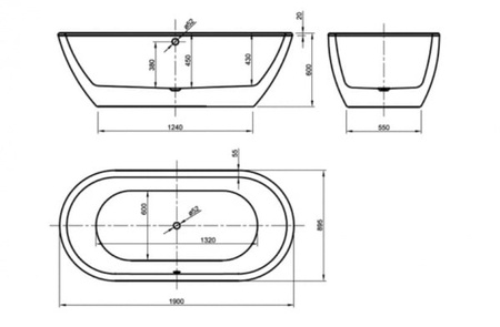 Отдельностоящая ванна Knief Form 0100-087-06