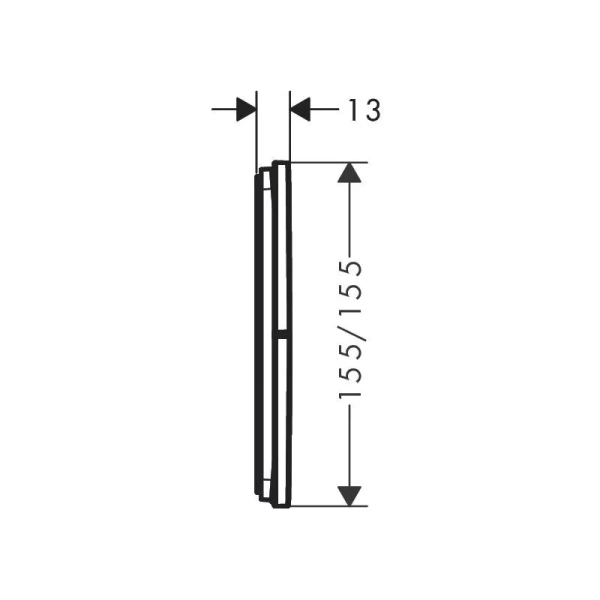 Переключатель потоков на 3 положения Hansgrohe ShowerSelect Comfort E 15573000 хром