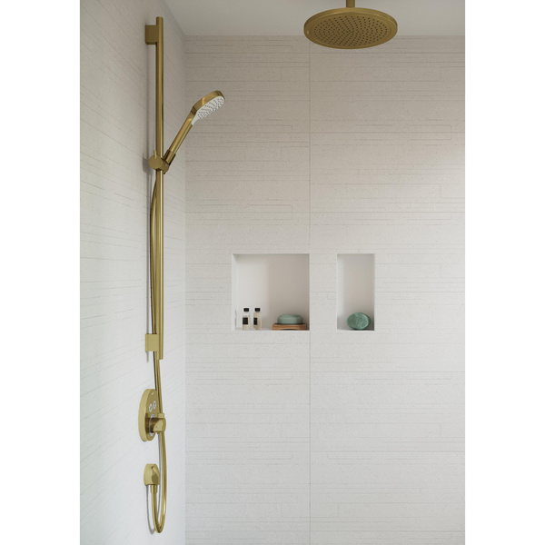 Подключение для душевого шланга Hansgrohe Fixfit E 27454990 полированное золото