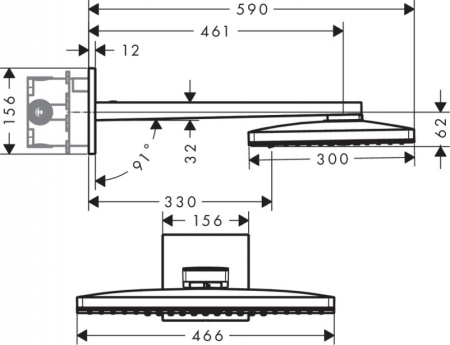 Верхний душ Axor ShowerSolutions 35282000