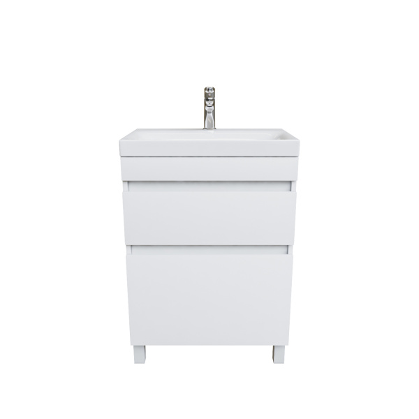 Тумба с умывальником IDDIS напольная с ящиками, белая, 50 см, Zodiac. Подходит ум. 3505000i28 (ZOD5CBFi95K)