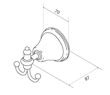Двойной крючок для полотенец AM.PM 5 O’Clock A2535600