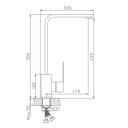 Смеситель для кухни Haiba HB70803
