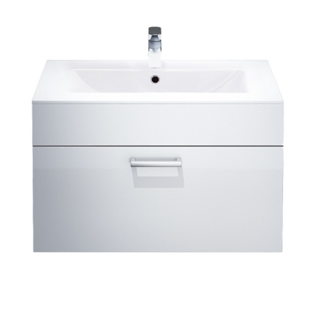 Тумба с умывальником, IDDIS Mirro MIR80W2i95K, белый/дерево
