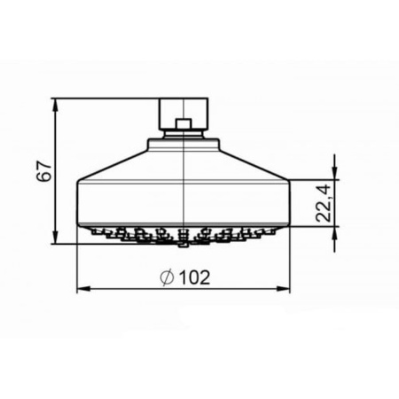 Верхний душ Roca Stella A5BH103C00