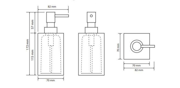 Дозатор для жидкого мыла синий Bemeta Vista 120109016-102