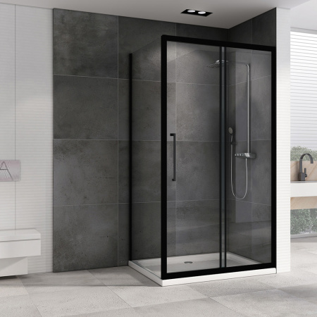 Душевой уголок (170х100) ABBER Schwarzer Diamant AG30170BH-S100B черный