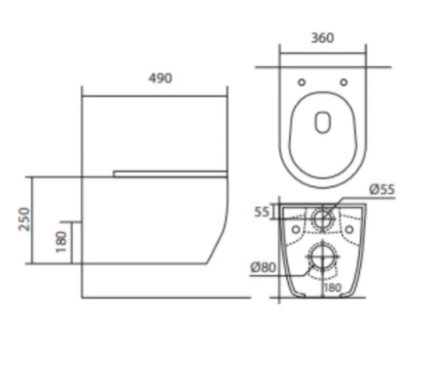 Комплект унитаза с инсталляцией Aquatek Set Aquatek Европа New cm