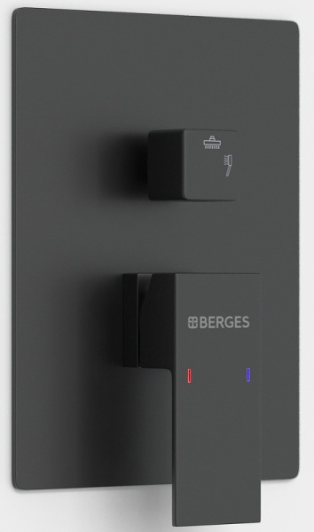 Душевая система Berges Wasserhaus Ventas 3S Black 073006