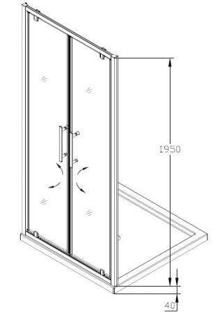Душевая дверь SSWW LD60-Y22