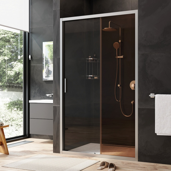 Душевая дверь (120х195) Am.Pm Gem Solo W90G-120-1-195MBr