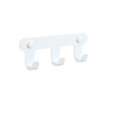 Планка 3 крючка Fixsen PRACTICA, белый FX-805W-3