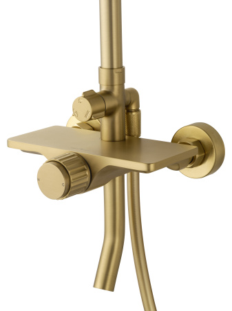 Душевая система WONZON & WOGHAND CLICK, брашированное золото WW-N3S962-BG