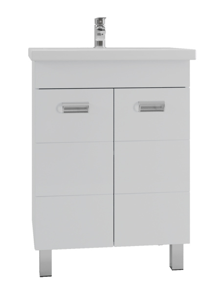 Тумба с раковиной Orange Таис Ta-60TUW+RA напольная, белый