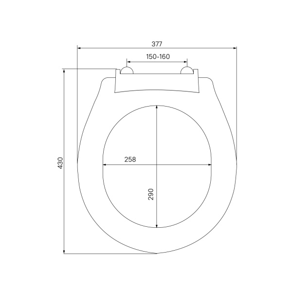 Сиденье для унитаза Milardo PP Seat Cover полипропилен (010PP00M31)