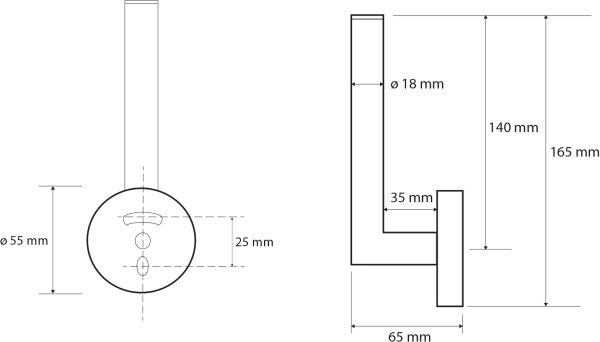 Держатель запасного рулона Bemeta Dark 104112030