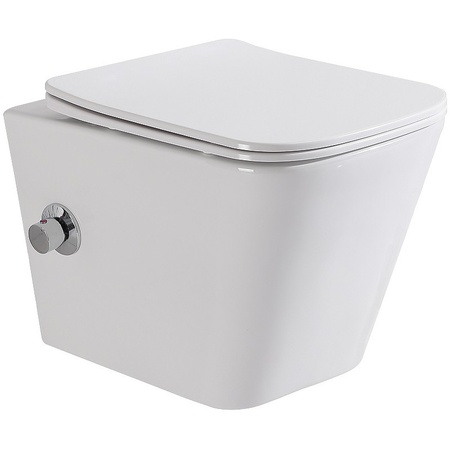 Унитаз подвесной BelBagno Due BB3103CHR-BS/SC
