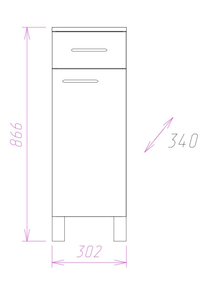 Комод напольный Onika Каприз 30 403002