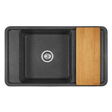 Кухонная мойка Aquaton Беллис 87 1A724832BS210 графит