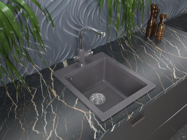 Кухонная мойка Paulmark  Kante 40 PM104249-DG графит