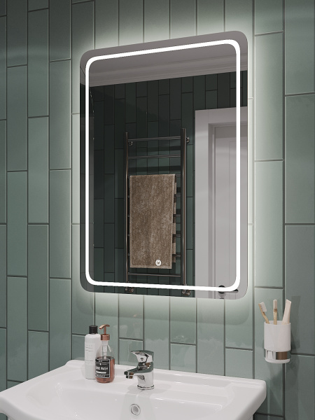 Зеркало с LED подсветкой и сенсорной кнопкой Orange Nature ON-50ZE