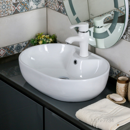 Раковина накладная (63х41) Melana 7734-805