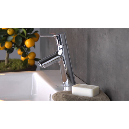 Смеситель для раковины с донным клапаном CoolStart Hansgrohe Talis S 72013000 хром