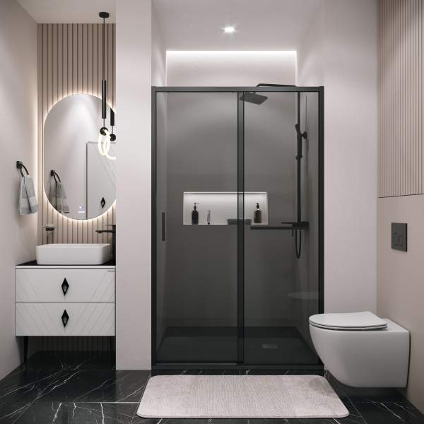 Душевая дверь (130х195) Grossman Style 100.K33.05.130.21.10, раздвижная