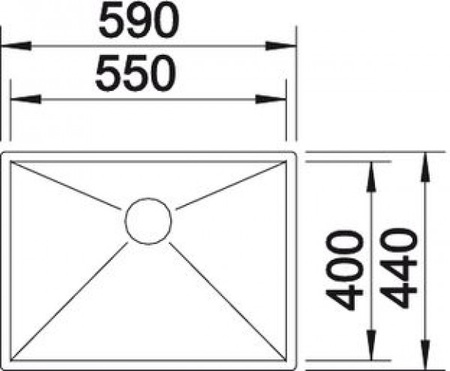 Кухонная мойка Blanco Zerox 550-IF 521590