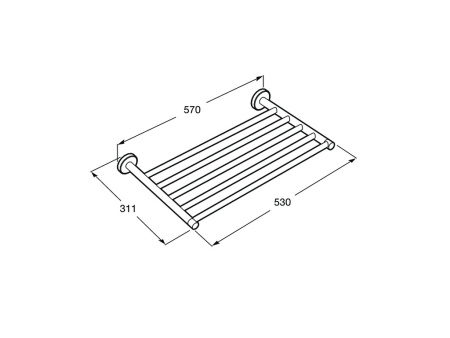 Полотенцедержатель Roca Superinox 817302002