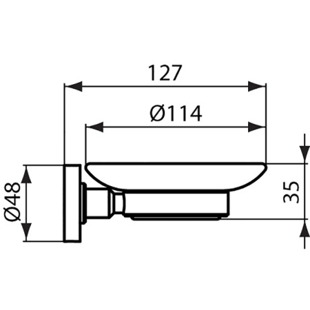 Мыльница Ideal Standard IOM A9122AA
