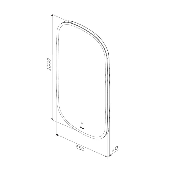 Зеркало (55х100) Am.Pm Func M8FMOX0551WGH