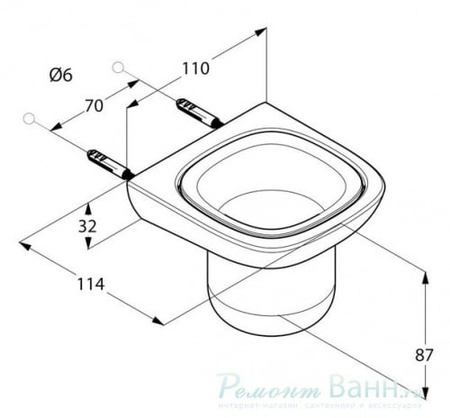 Стакан для зубных щеток Kludi Ambienta 5397505