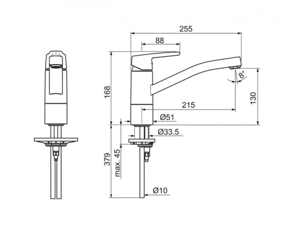 Смеситель для кухни Oras Saga 3930